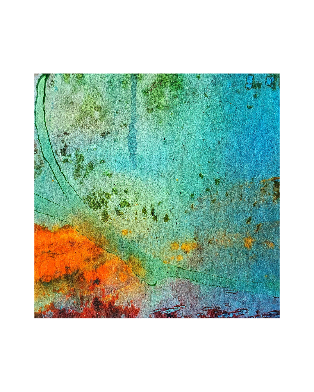 CIRCLES IN THE POND - Limited Edition Giclée Print from original Ink