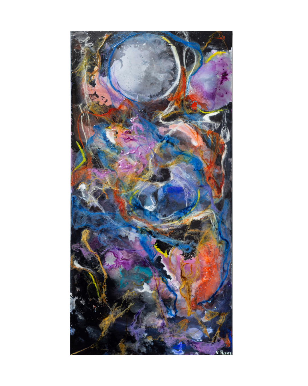 SUMMERSKY MOON - Original Mixed Media Artwork